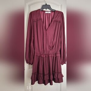 Do & be collection pleated minidress Large boho casual fairycore bussines casual